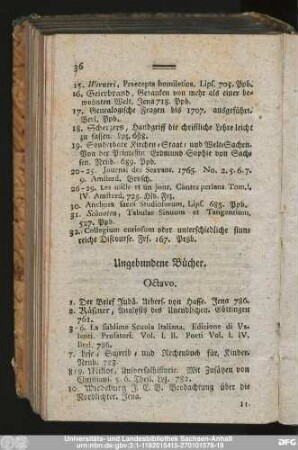Ungebundene Bücher.