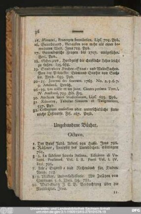 Ungebundene Bücher.