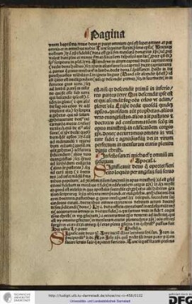 In festo sancti Michaelis et omnium angelorum. Apocalipsis i.
