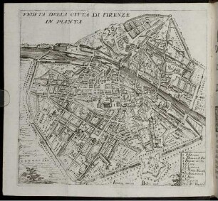 Veduta Della Citta Di Firenze In Pianta.