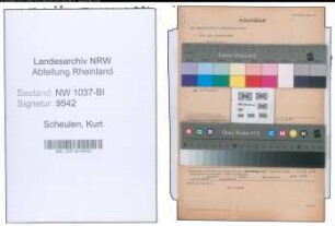 Entnazifizierung Kurt Scheulen , geb. 01.07.1905 (Sekretaer)