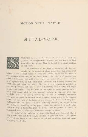 Plate III. Metal-work