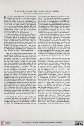41: Raum-Erlebnis und Gestaltungstrieb : vom Tastsinn und Metaphysischen Tastgefühl