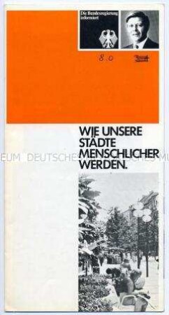 Propagandaschrift der Bundesregierung zur Gestaltung der westdeutschen Städte