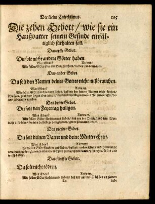 Der kleine Catechismus Lutheri