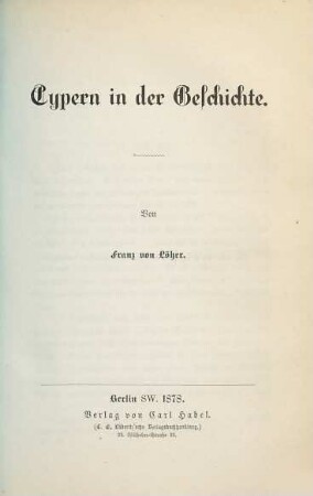 Cypern in der Geschichte