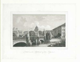 Blick von der Schloßbrücke auf den Lustgarten