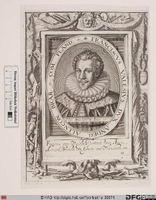 Bildnis François-Hercule de Valois, duc d'Alençon et d'Anjou