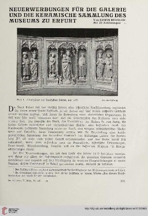 5: Neuerwerbungen für die Galerie und die keramische Sammlung des Museums zu Erfurt