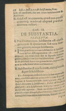 Cap. II. De Substantia.