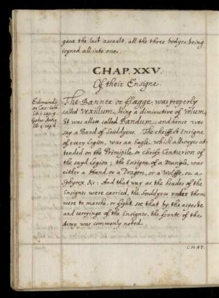 Chap. XXV. Of their Ensigne