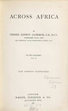 Across Africa : In two volumes, 1