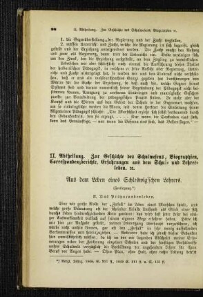 Aus dem Leben eines Schleswig'schen Lehrers : (Fortsetzung)