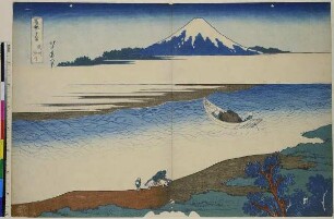 Der Tama-Fluss in der Provinz Musashi, Blatt 8 aus der Serie: 36 Ansichten des Fuji