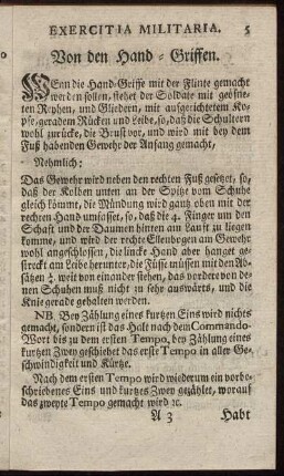 Von den Hand- Griffen.