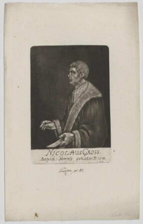 Bildnis des Nicolaus Gross