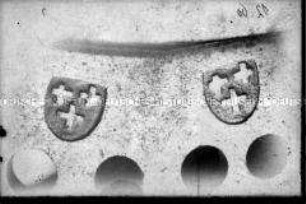 Geschlossener Helm, sog. Bicoque, Detail
