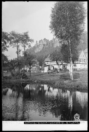 Böhmische Schweiz, Blick auf Eiland (Ostrov u Tisé)