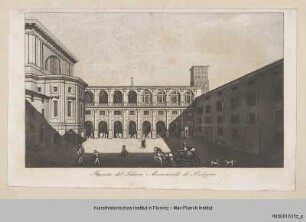 Vedute des Erzbischöflichen Palastes in Bologna