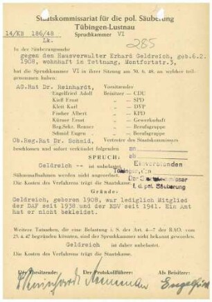 Geldreich, Erhard