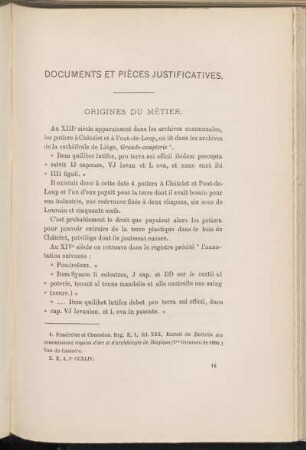 Documents et pièces justificatives.