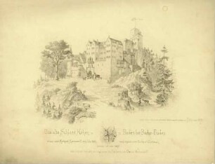 Das alte Schloss Hohen-Baden bei Baden-Baden