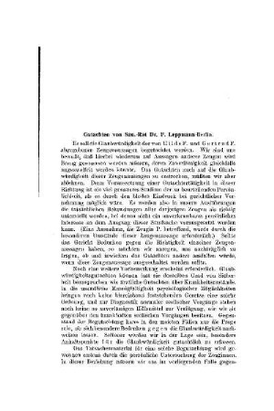 Psychiatrische Gutachten über kriminelle Jugendliche [Minderjährige] und jugendliche Zeugen : III ; Gutachten von San.-Rat Dr. F. Leppmann