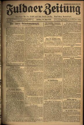 Ausgabe vom Freitag, den 19. Juni 1925.