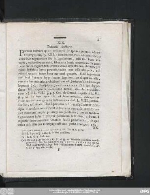 XIX. Sententia Auctoris.