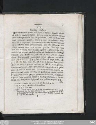 XIX. Sententia Auctoris.