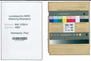 Entnazifizierung Paul Hermanns , geb. 23.08.1904 (Finanzbeamter)