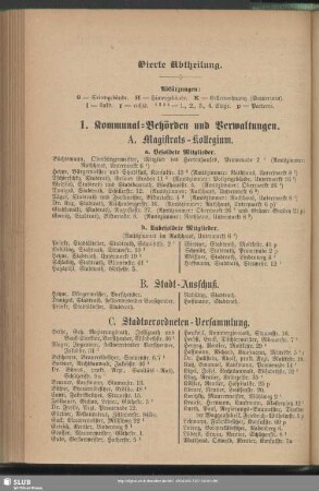 1. Kommunal-Behörden und Verwaltungen