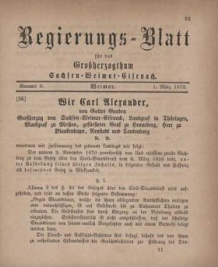 Nr. 9 : 1. März 1872