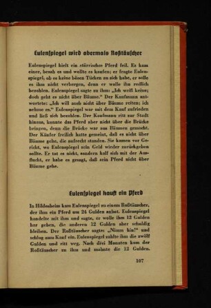Eulenspiegel kauft ein Pferd