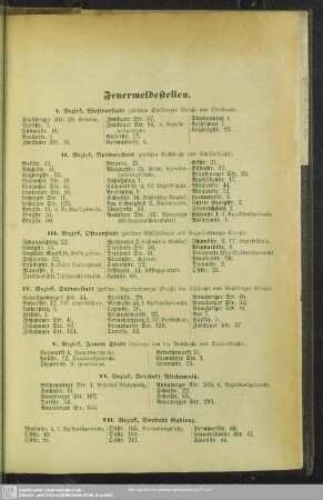 Feuermeldestellen