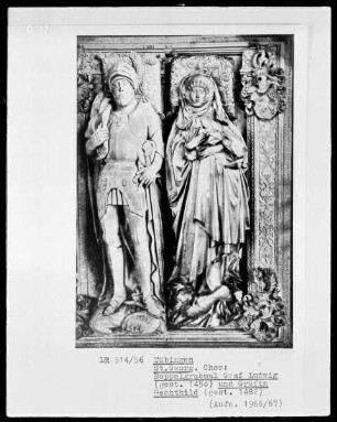 Grabmal des Grafen Ludwig von Württemberg (1412-1450) und seiner Frau Mathilde von der Pfalz (1419-1482)