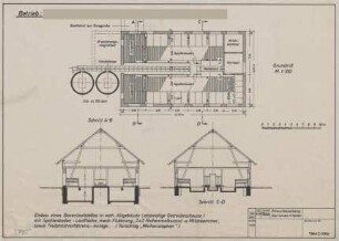 Einbau eines Boxenlaufstalles in vorh. Altgebäude (ehemalige Getreidescheune) mit Spaltenboden-Lauffläche, mech. Fütterung, 2x2 Reihenmelkstand u. Milchkammer, sowie Treibmistverfahrens-Anlage