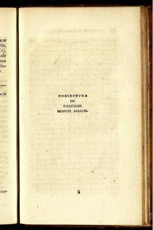 Coniectura de Caecilio Minucii Felicis.