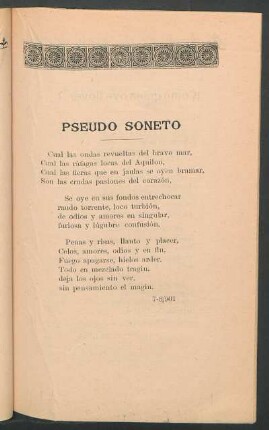 Pseudo soneto