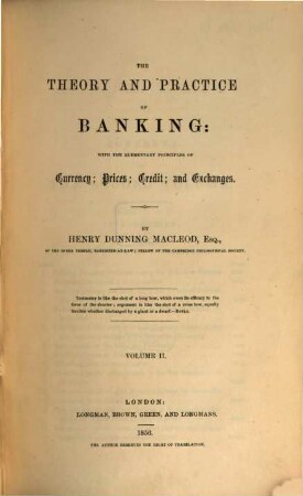 The theory and practice of banking. 2
