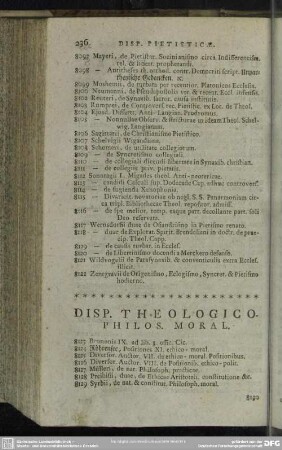 Disp. Theologico-Philos. Moral.
