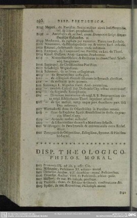 Disp. Theologico-Philos. Moral.
