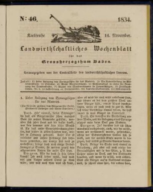 No 46. 14. November. 1834