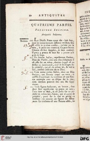 Première section: Antiquités indiennes