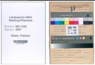 Entnazifizierung Friedrich Kaiser , geb. 17.11.1917 (Religionslehrer)