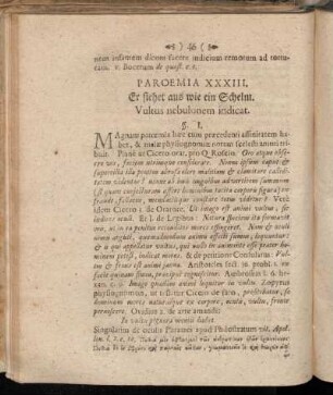 Paroemia XXXIII. Er siehet aus wie ein Schelm. Vultus nebulonem indicat.