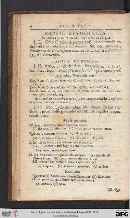 Pars II: Etymologia