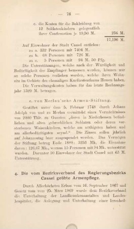 e) von Merlau'sche Armen-Stiftung.