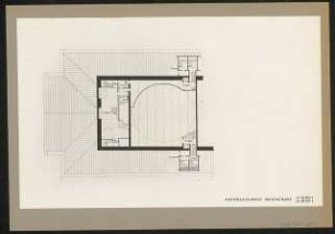 Nationaltheater, München Wiederaufbau: Grundriss Untergeschoss Restaurant / Vorentwurf