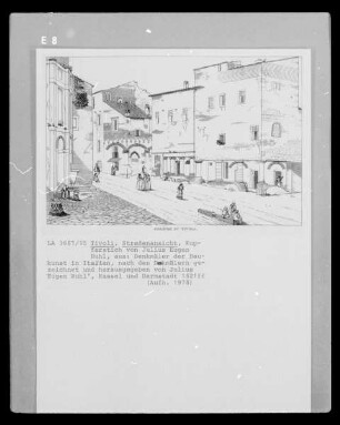 Tivoli, Straße mit Gebäuden